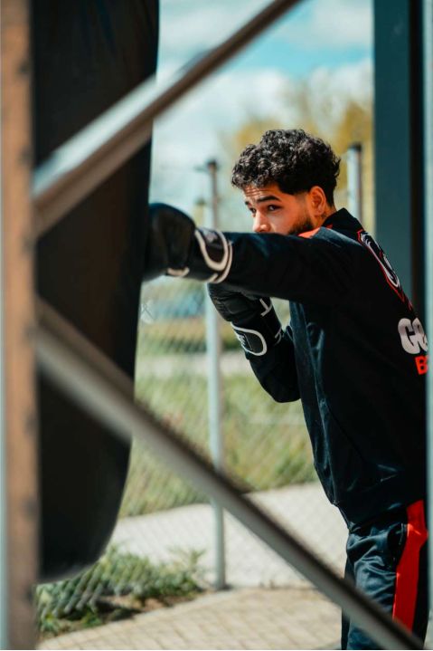 Women boxing apparel background
